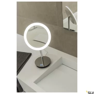   MAGANDA TL állítható színhőmérsékletű 3x nagyítású LED megvilágítású asztali kozmetikai tükör