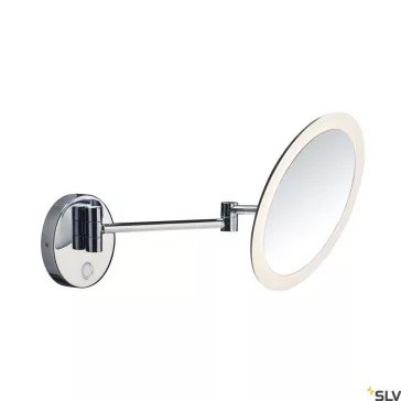   MAGANDA WL állítható színhőmérsékletű 3x nagyítású LED megvilágítású fali karos kozmetikai tükör