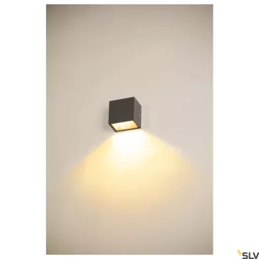   SITRA S WL SINGLE LED antracit IP44 6.2W 3000/4000K kültéri fali lámpa