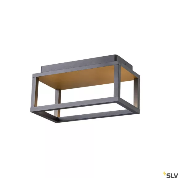LEDQUADRULO WL antracit-fehér IP55 8W 3000K kültéri fali lámpa