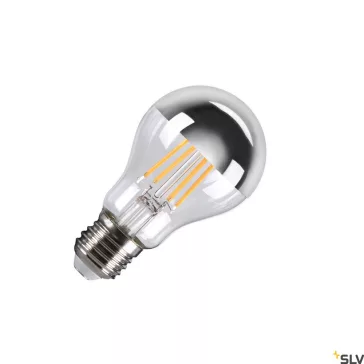   A60 E27 MIRRORHEAD 7.5W 2700K CRI90 180° 720lm ezüst tetőtükrös dimmelhető LED izzó