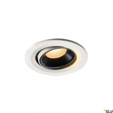   NUMINOS MOVE S fehér-fekete 10cm 8.6W 2700K 40° állítható süllyesztett LED spot lámpa