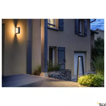   BOOKAT antracit IP65 15W 3000/4000K kültéri fali LED lámpa