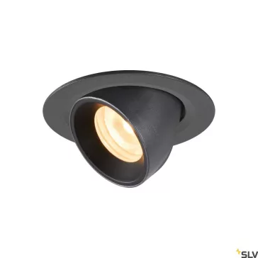   NUMINOS GIMBLE XS fekete 8cm 7W 3000K 55° billenthető süllyesztett LED spot lámpa
