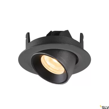   NUMINOS GIMBLE XS fekete 8cm 7W 3000K 55° billenthető süllyesztett LED spot lámpa