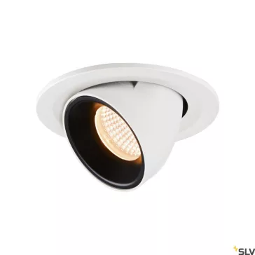   NUMINOS GIMBLE S fehér-fekete 10cm 8.6W 2700K 40° billenthető süllyesztett LED spot lámpa