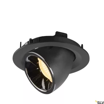   NUMINOS GIMBLE M fekete-króm 13.5cm 17.5W 3000K 55° billenthető süllyesztett LED spot lámpa