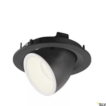   NUMINOS GIMBLE M fekete-fehér 13.5cm 17.5W 4000K 20° billenthető süllyesztett LED spot lámpa