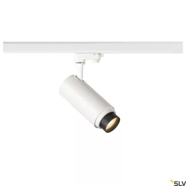   NUMINOS ZOOM M PHASE fehér 8.5cm 3000K 15-60° 20W állítható sugárzási szögű LED spot lámpa 3 fázisú sínhez