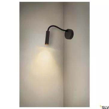   KARPO GOOSE fekete 5.8w 3000K 40° dimmelhető állítható LED fali olvasó lámpa