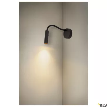   KARPO GOOSE fekete 5.8w 3000K 40° dimmelhető állítható LED fali olvasó lámpa