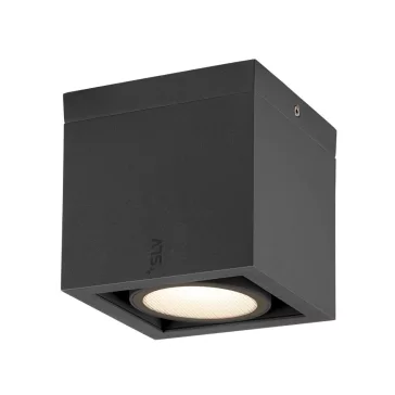   ESKINA FRAME CL antracit szögletes kültéri mennyezeti LED lámpa