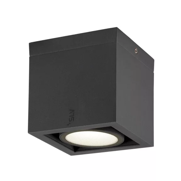 ESKINA FRAME CL antracit szögletes kültéri mennyezeti LED lámpa