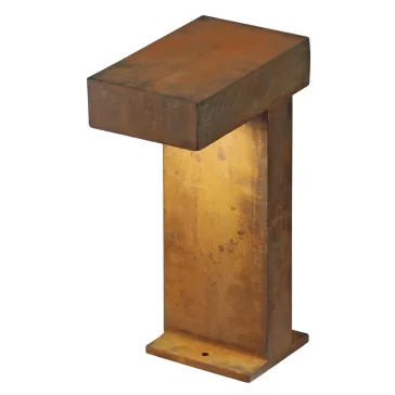   RUSTY PATHLIGHT 40 LED rozsda színű corten acél útvonalmegvilágító vízálló kültéri allólámpa