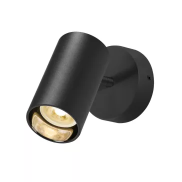 ASTO TUBE fekete GU10 állítható mennyezeti spot lámpa