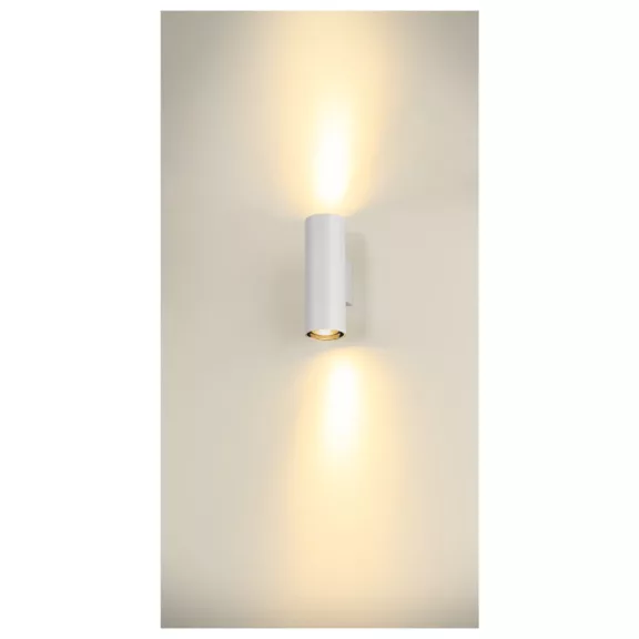 ASTO TUBE WL UP-DOWN fehér 2x GU10 le- és felfelé világító fali spot lámpa