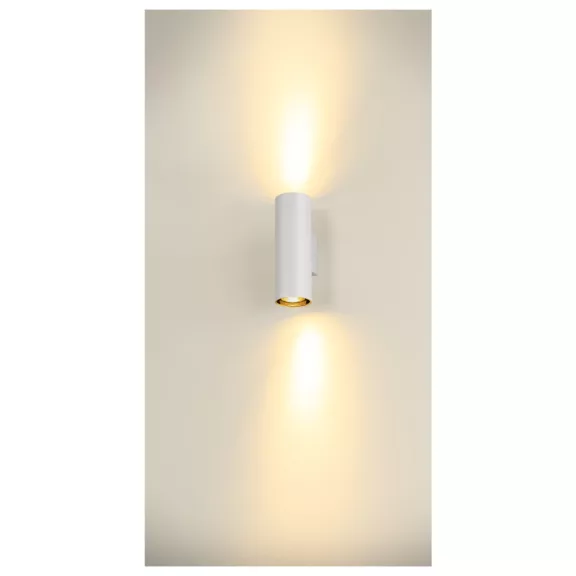 ASTO TUBE WL UP-DOWN fehér 2x GU10 le- és felfelé világító fali spot lámpa