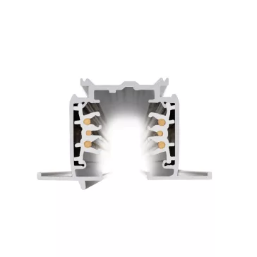   S-TRACK SYSTEM fehér 3m-es 3 fázisú sín felületre szerelhető dali sín