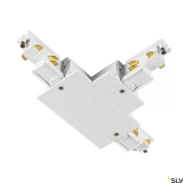   S-TRACK SYSTEM fehér DALI belső balos T-csatlakozó és betápláló elem 3 fázisú dali sínhez