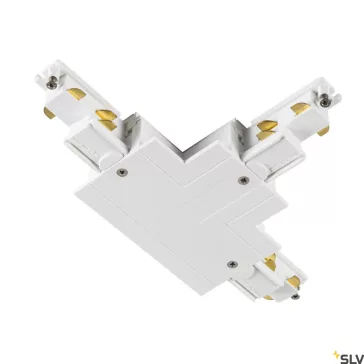   S-TRACK SYSTEM fehér DALI belső balos T-csatlakozó és betápláló elem 3 fázisú dali sínhez