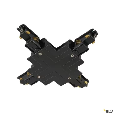   S-TRACK SYSTEM fekete DALI X-csatlakozó és betápláló elem 3 fázisú dali sínhez