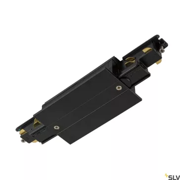   S-TRACK SYSTEM fekete DALI sín közepére rögzíthető betápláló elem 3 fázisú dali sínhez