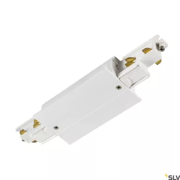   S-TRACK SYSTEM fehér DALI sín közepére rögzíthető betápláló elem 3 fázisú dali sínhez