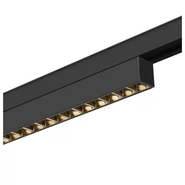   48V SYSTEM IN-LINE 22 fekete 7.3W 580lm 2700K CRI90 35° darklight led reflektor 48V-os alacsony feszültségű sínhez