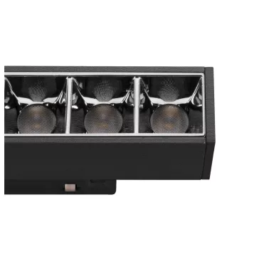   48V SYSTEM IN-LINE 22 fekete 7.3W 650lm 4000K CRI90 35° darklight led reflektor 48V-os alacsony feszültségű sínhez