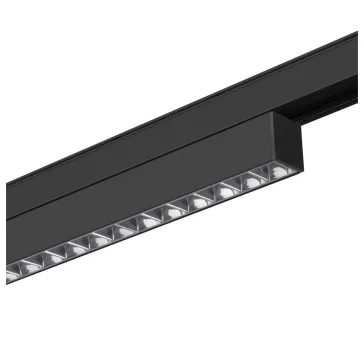   48V SYSTEM IN-LINE 22 fekete 7.3W 650lm 4000K CRI90 35° darklight led reflektor 48V-os alacsony feszültségű sínhez