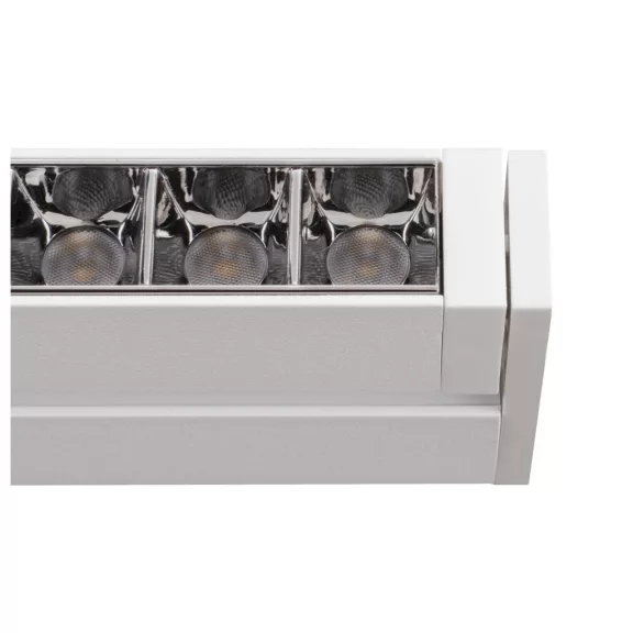 48V SYSTEM IN-LINE 46 fehér 14W 1230lm 3000K CRI90 35° darklight billenthető led reflektor 48V-os alacsony feszültségű sínhez