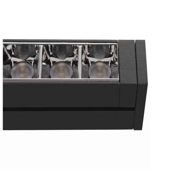 48V SYSTEM IN-LINE 46 fekete 14W 1250lm 4000K CRI90 35° darklight billenthető led reflektor 48V-os alacsony feszültségű sínhez