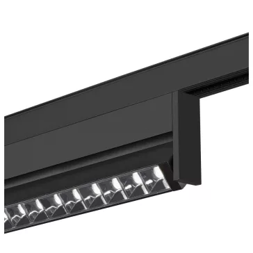   48V SYSTEM IN-LINE 46 fekete 14W 1250lm 4000K CRI90 35° darklight billenthető led reflektor 48V-os alacsony feszültségű sínhez