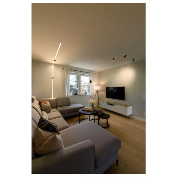 NUMINOS® XS 48V fekete 8.7W 620lm 2700K CRI90 40° állítható LED spot lámpa 48V-os alacsony feszültségű sínhez