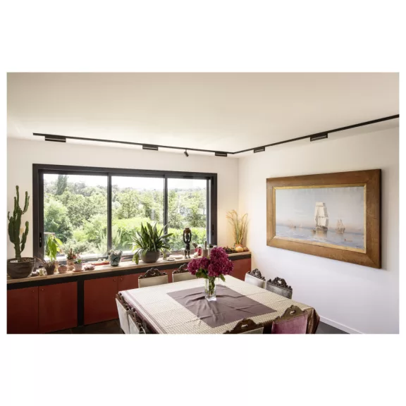 NUMINOS® XS 48V fekete 8.7W 700lm 3000K CRI90 20° állítható LED spot lámpa 48V-os alacsony feszültségű sínhez