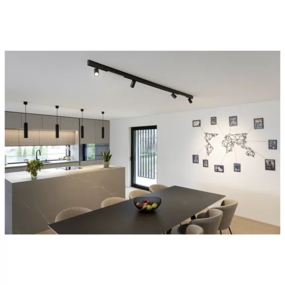 NUMINOS® XS 48V fekete 4000K 8.7W 40° állítható LED spot lámpa 48V-os alacsony feszültségű sínhez