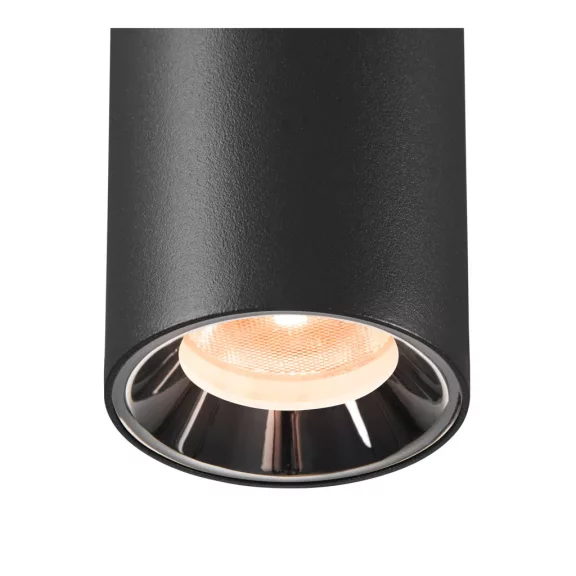 NUMINOS® XS 48V fekete-króm 8.7W 670lm 2700K CRI90 20° függesztett LED spot lámpa 48V-os alacsony feszültségű sínhez