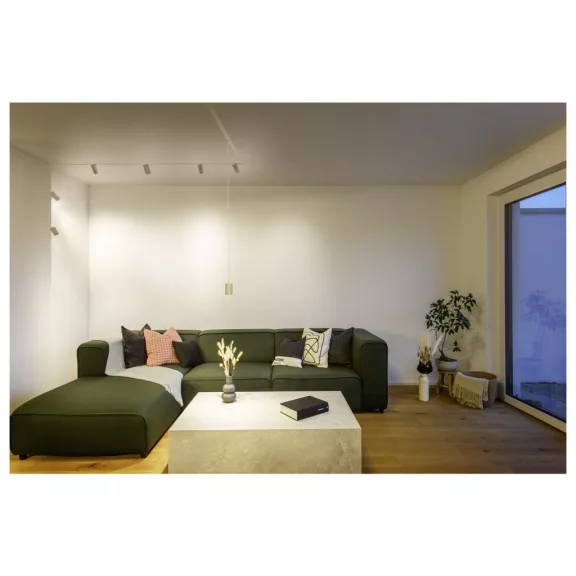 NUMINOS® XS 48V fehér 8.7W 700lm 3000K CRI90 40° függesztett LED spot lámpa 48V-os alacsony feszültségű sínhez
