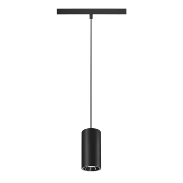   NUMINOS® S 48V fekete-króm 4000K 40° 1.5m -es függesztett LED spot lámpa 48V-os alacsony feszültségű sínhez