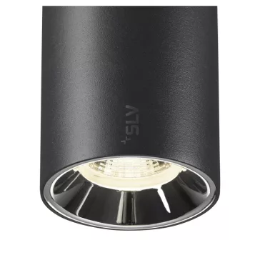   NUMINOS® S 48V fekete-króm 4000K 40° 1.5m -es függesztett LED spot lámpa 48V-os alacsony feszültségű sínhez