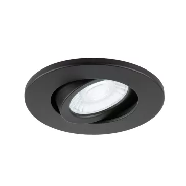   UNIVERSAL DOWNLIGHT fekete kerek billenthető lámpa burkolat