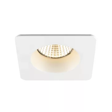   NEW TRIA 68 fehér 8 x 8 cm szögletes mély vízálló mennyezeti süllyesztett spot lámpakeret