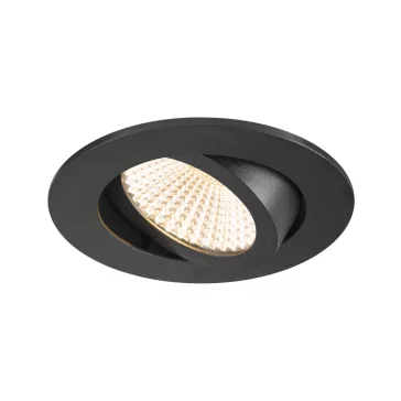   NEW TRIA 68 fekete 2700K 60° kerek billenthető mennyezeti süllyesztett LED spot lámpa