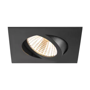   NEW TRIA 68 fekete 2700K 38° szögletes billenthető mennyezeti süllyesztett LED spot lámpa