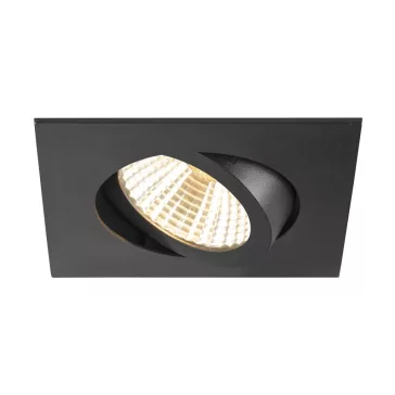   NEW TRIA 68 fekete 1800-3000K 38° színhőmérséklet és fényerőszabályozós szögletes billenthető mennyezeti süllyesztett LED spot lámpa