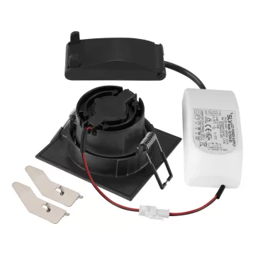   NEW TRIA 68 fekete 1800-3000K 60° színhőmérséklet és fényerőszabályozós szögletes billenthető mennyezeti süllyesztett LED spot lámpa