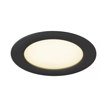   DOWNLIGHT V 150 fekete lapos mennyezeti süllyesztett lámpakeret