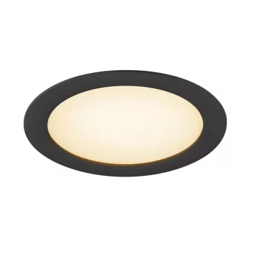   DOWNLIGHT V 200 fekete lapos mennyezeti süllyesztett lámpakeret