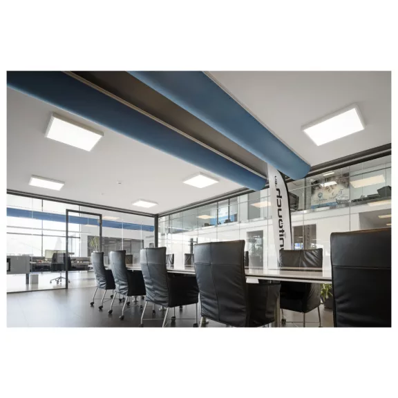 SLVTECH PANEL V 600 fehér kazettás álmennyezetbe helyezhető alacsony kápráztatású LED panel