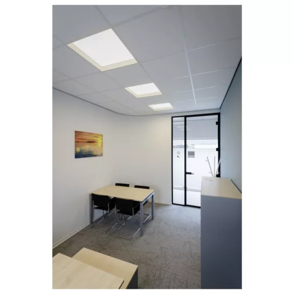 SLVTECH PANEL V 600 fehér kazettás álmennyezetbe helyezhető alacsony kápráztatású LED panel